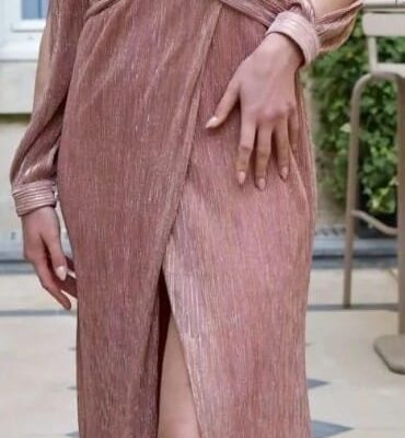 Vestido Elegante Rosa Palo, Rosa